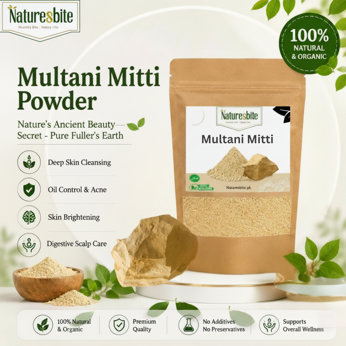 Multani Mitti – Pure & Natural Skin Detox Clay
